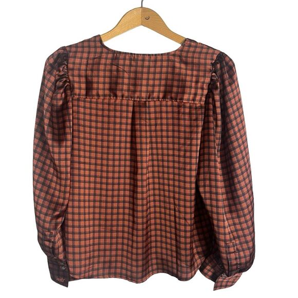Levi’s Silky Brown Button Down Large - Picture 9 of 10